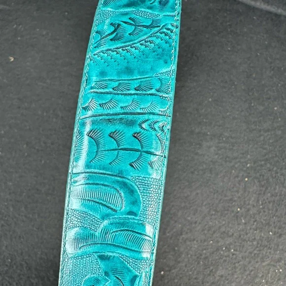 Justin Boots Teal and Silver Women's Belt - Picture 9 of 14